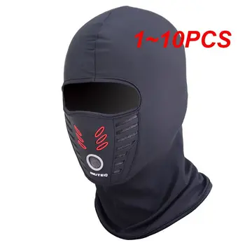1-10 шт. Летняя/зимняя теплая флисовая мотоциклетная маска для лица, защита от пыли, Водонепроницаемая Ветрозащитная маска для всего лица, шляпа, шлем, маска 1