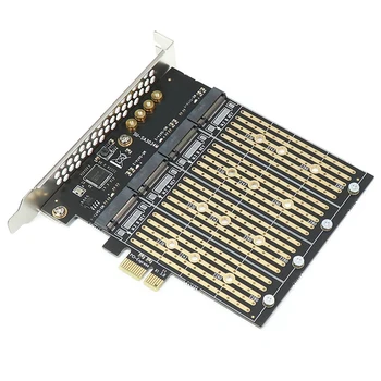 1 Комплект PCI-E X1-4 Бит M.2 B-Key SSD Для PCIE NGFF SATA Карта Адаптера Riser Card Многофункциональная Портативная 17