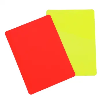1 Комплект Предупреждающей Карточки Судьи ПВХ Спортивная Карточка Судьи Яркого Цвета Прочный Футбольный Судья Красные И Желтые Карточки Инструмент Судьи 7