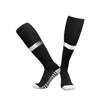 1 пара футбольных носков, нескользящие гольфы выше колена с длинной трубкой, полосатые футбольные носки, компрессионные чулки, спорт на открытом воздухе, тренажерный зал 18