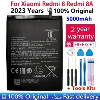 100% Новый Оригинальный Сменный Аккумулятор 5000 мАч BN51 Для Xiaomi Redmi 8 Redmi 8A Redmi8 Аутентичные Аккумуляторы Для Телефонов + Инструменты 6