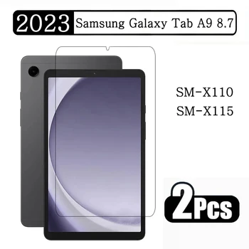 2 шт. Для Samsung Galaxy Tab A9 8,7 дюймов 2023 SM-X110 X115 X117 Защитная Пленка Для экрана С Защитой От Царапин Планшет Закаленное Стекло 8