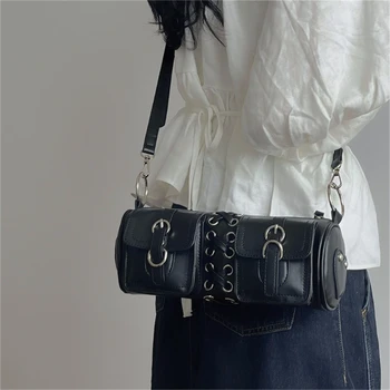 2023 Двойная Дизайнерская сумка с карманами, Сумки через Плечо для Девочек, Женская Модная Сумка Подмышками