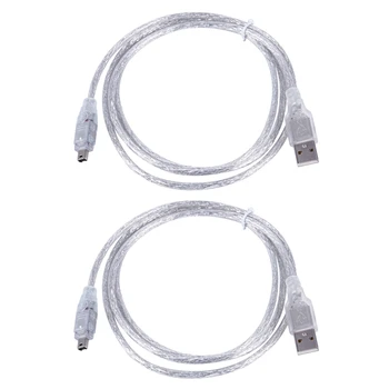 2X1, 5 м USB к IEEE 1394 4-контактный кабель-адаптер Firewire DV конвертер для камеры ПК 11