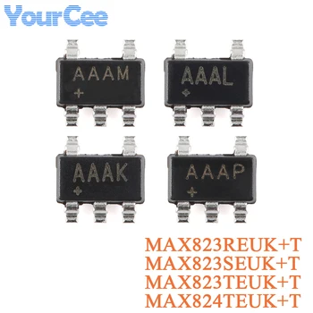 2ШТ MAX823 MAX823REUK+T MAX823SEUK MAX823TEUK MAX824TEUK SOT-23-5 Микросхема Микропроцессорного монитора IC 6