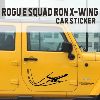 2шт ROGU E SQUAD RON X-WING Stripes Автомобильная Наклейка Наклейка для двери Кузова Автомобиля Виниловый Декор 9