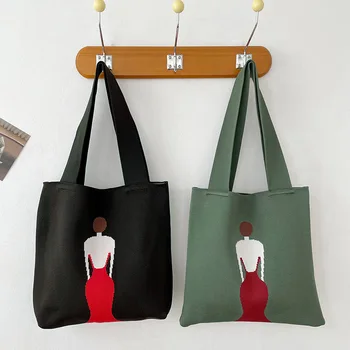 3 Цвета, Корейская женская сумка на запястье с узлом, соломенная ручка, женская вязаная сумочка, мини-сумка, кошельки, Женский клатч, тканая хозяйственная сумка 1