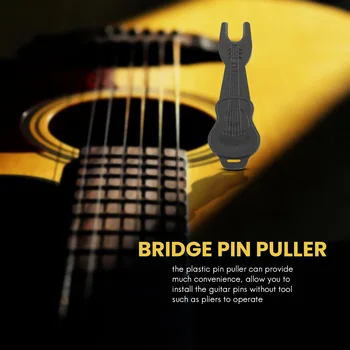 36 Штук штифтов для мостов для акустической гитары Белого и черного цветов с 1 штукой для снятия штифтов для мостов для гитары 3