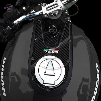 3D Карбоновый Защитный Чехол для Бензобака Мотоцикла Ducati Monster 796 2008-2014 7