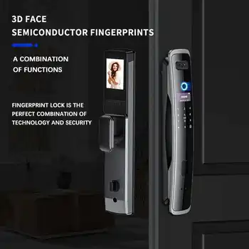 3D Распознавание Лица Умный Дверной Замок Камера Безопасности Wifi Приложение Tuya Дистанционное Управление Голосовой Домофон В реальном времени Цифровой Электро 2
