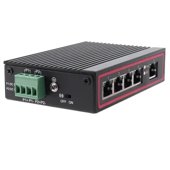 5-портовый RJ45 10/100 М Ethernet, настольный коммутатор, концентраторы, сетевой ноутбук с DIN-рейкой 17