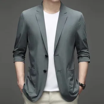 6166-2023 мужская новая корейская модная профессиональная куртка для бизнеса и отдыха, роскошный костюм в стиле Yinglun
