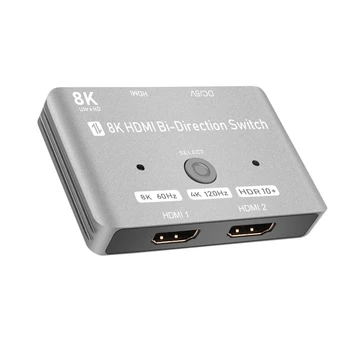 8K UHD-совместимый переключатель, двунаправленный переключатель с частотой 48 Гбит /с, поддержка 8K при 60 Гц, 4K при 120 Гц 12