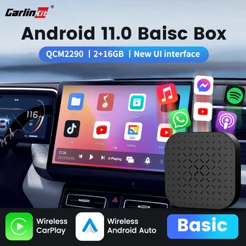CarlinKit 5.0 Беспроводной CarPlay Android Auto Tv box CarPlay AI box Android 11 iptv Netflix Youtube 5G WiFi для Audi VW Skoda Kia 14