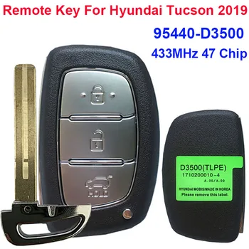 CN020130 Для Hyundai Tucson 2019 Умный Дистанционный Брелок С 433 МГц 47 Чипом PN: 95440-D3500 3 Кнопки Запасного Ключа Для Hyundai 8