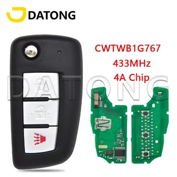 Datong World Автомобильный Ключ Дистанционного Управления Для Nisan Rogue 2014 + CWTWB1G767 28268-4CB1A 4A Чип 433,92 МГц Замена Флип Смарт  13