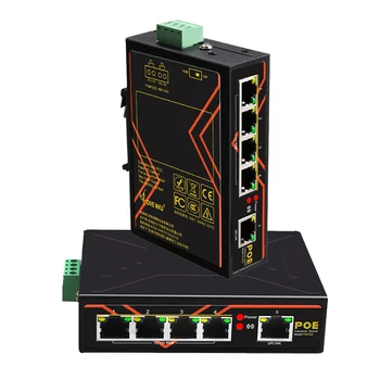 Ethernet Smart Switcher сетевой коммутатор 5-портовый промышленный POE-коммутатор Интернет-Разветвитель RJ45 Концентратор RJ-45 Сетевой Адаптер 10/100 Мбит/с 13