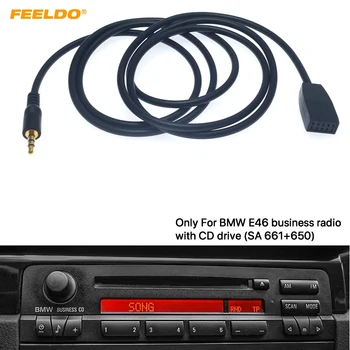 FEELDO 1ШТ 3,5 мм Штекерное Гнездо AUX Входной кабель-адаптер Только Для BMW E46 С Головным устройством Business CD Radio #FD6254 15