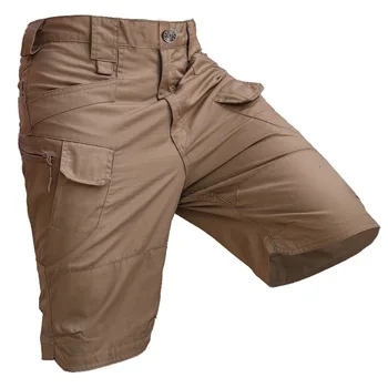 IX7 Тактические брюки Шорты для спецназа Походные брызгозащищенные брюки-карго Летние свободные шорты в качестве тренировочной одежды 2