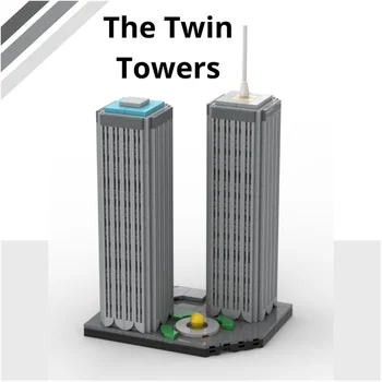MOC-144519 Башни-близнецы от dutch builds 834шт набор строительных блоков модель для детского подарка 12