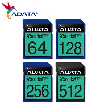 SD-карта ADATA Premier Pro SDXC U3 C10 UHS-I Карта памяти V30 64 ГБ 128 ГБ 256 ГБ 512 ГБ 4K HD SD5.0/5.1 Высокоскоростная карта для камеры 13