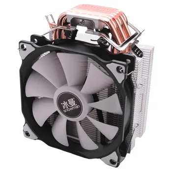 SNOWMAN 4PIN CPU cooler 6 тепловых трубок с одним вентилятором охлаждения 12 см вентилятор LGA775 1151 115x 1366 поддержка Intel AMD 4