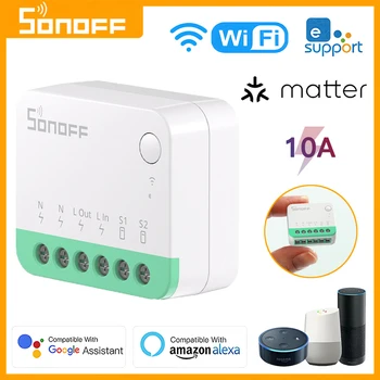 SONOFF MINIR4M Wifi Smart Matter Switch Мини Модуль домашней Автоматизации Реле Локального Подключения Работа с Alexa Google Home Ewelink 15