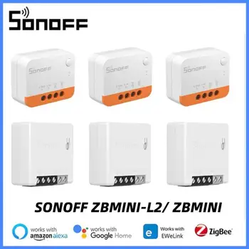 SONOFF ZBMINI-L2/ ZBMINI Zigbee DIY Smart Switch Модуль Не Требуется Нейтральный Провод 2-Полосное Управление Домашней Автоматизацией Для Alexa eWeLink 12