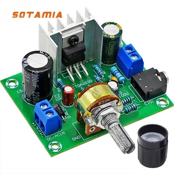 SOTAMIA TDA2030A Плата Усилителя мощности 15 Вт Hifi Цифровой Аудио Мини-Усилитель Модуль Класса D Моноусилитель Amplificador De Audio 8
