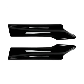 Автомобиль Ярко-черный Передний бампер Угол для губ Диффузор Сплиттер Спойлер Протектор для 5 серии F10 F11 2011-2017