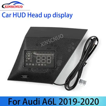 Автомобильный HUD-дисплей XINSCNUO для Audi A6L 2019 2020 Проектор спидометра OBD Бортовой компьютер