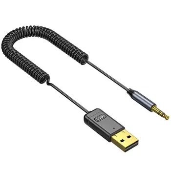 Автомобильный аудио Bluetooth-совместимый адаптер, установленный в автомобиле USB-приемник 3-5 мм, портативный аксессуар для сигнальной электроники 15