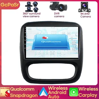 Автомобильный радиоплеер Qualcomm Snapdragon для Renault Trafic 2015 2016 2017 - 2019 Android Навигация GPS Аудио авторадио Carplay IPS 1
