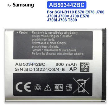 Аккумулятор для Samsung SGH-B110 E570 E578 J700 J700i J700v J708 E578 J700 J708i J708 T509 AB503442BC с кодом отслеживания 16