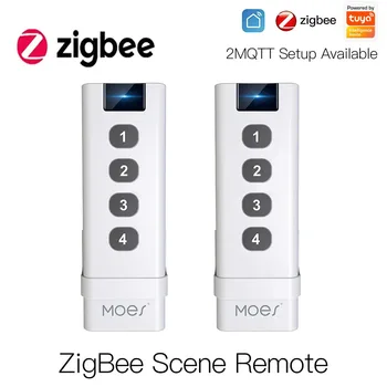 Беспроводной коммутатор Tuya ZigBee Smart Home Wireless Switch 4 Банды Дистанционного управления Tuya Zigbee Hub Не требуется Без ограничений для управления домашним устройством 7