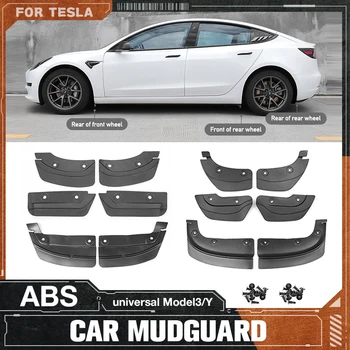 Брызговики Для Автомобилей Резиновые Брызговики Для Tesla Model 3 Model Y Брызговики Заднего Колеса Аксессуары Tesla Model 3 Арочные Крылья