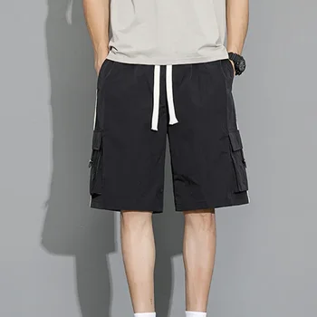 Быстросохнущие новые шорты для мужчин; летние Тонкие, прохладные, дышащие, повседневные спортивные брюки прямого кроя; Тренд; 13