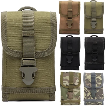 Военная сумка Molle, универсальная холщовая водонепроницаемая сумка для мобильного телефона, нейлоновая многофункциональная повседневная мужская поясная сумка, мужская маленькая сумка 16