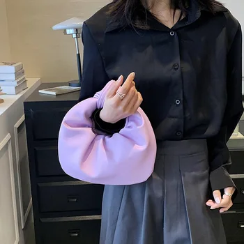 Высококачественная маленькая сумка для женщин, новая модная сумочка с узлом, модные плиссированные сумки Cloud Bag, кошельки и сумочки