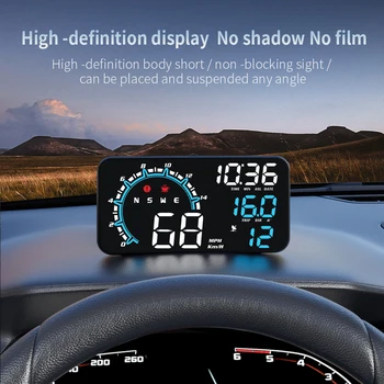 Головной дисплей Автомобиля Hud GPS Спидометр Одометр Светодиодный Дисплей Проектор Ветрового Стекла Датчик Автомобильных Аксессуаров Электроника 17