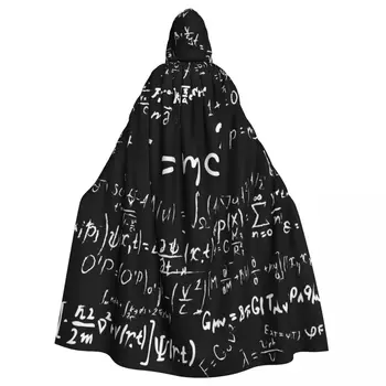 Длинный плащ-накидка Научные формулы и расчеты по физике и математике Плащ с капюшоном Пальто Осенние толстовки 17