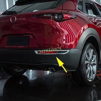 Для Mazda CX30 CX-30 2020 2021 2022 Хромированный отражатель заднего бампера автомобиля, крышка противотуманных фар, Отделка ламп 9