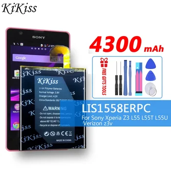 для Sony KiKiss 4300 мАч LIS1558ERPC Аккумулятор Для SONY Xperia Z3 L55T L55U D6653 D6633 D6603 Телефон Высококачественный Аккумулятор 2