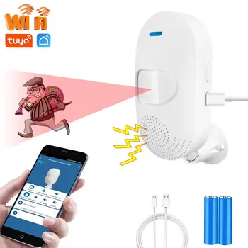 Домашний датчик взлома Tuya WiFi Инфракрасная сигнализация Детектор движения PIR Датчик Приложение Smart Life Защита безопасности приложение для удаленного мониторинга 12