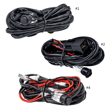 Жгут проводов 16AWG, фара мотоцикла, прожекторы, провод, кабель Вкл Выкл D7WD 11