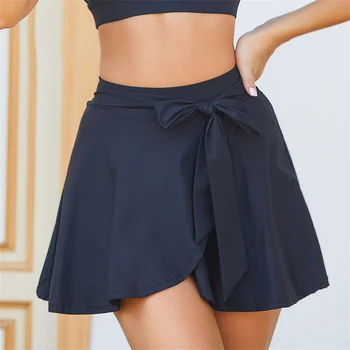 Женская спортивная юбка для тенниса, шорты, спортивная плиссированная юбка с высокой талией, Дышащая быстросохнущая одежда для йоги 10