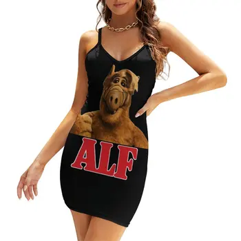 Женское платье-слинг Alf Squares Si Fi 4, сексуальное женское платье высшего качества, Забавная новинка, клубное платье 18