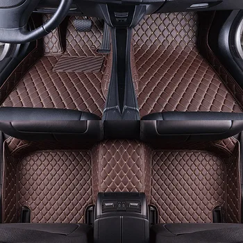 Изготовленные на заказ автомобильные коврики для Fiat Freemont 7seat 2012-2016 Роскошные Кожаные коврики для пола с полным протектором, Автоаксессуары, ковер для ног 16