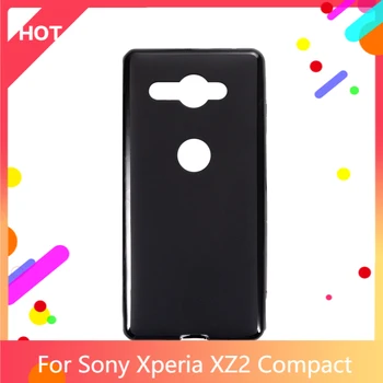 Компактный чехол Xperia XZ2 Матовая мягкая силиконовая задняя крышка TPU для Sony Xperia XZ2 Compact Чехол для телефона Тонкий противоударный 7
