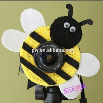 Компаньон Объектива Камеры Вязание Крючком Животного Объектива Buddy Для Фотографов Пчелиные Игрушки Аксессуары Для Фотосъемки 9